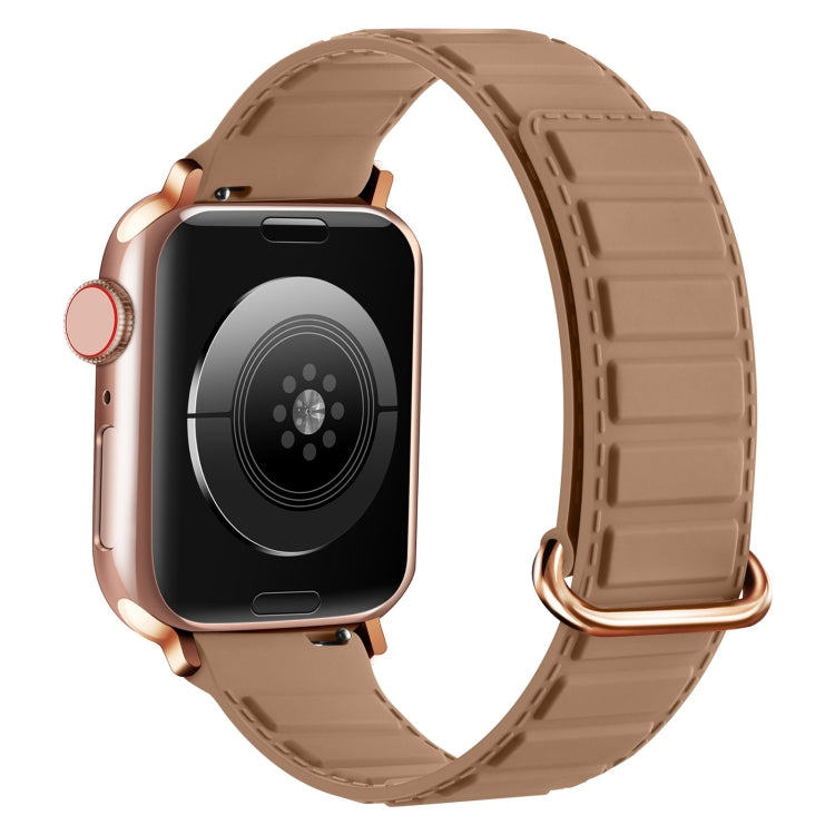 Reverse Buckle Magnetic Silicone Watch Band, For Apple Watch Series 8 45mm, For Apple Watch SE 2022 40mm, For Apple Watch SE 2022 44mm