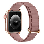 Reverse Buckle Magnetic Silicone Watch Band, For Apple Watch 38mm