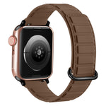 Reverse Buckle Magnetic Silicone Watch Band, For Apple Watch Series 9 41mm, For Apple Watch Ultra 49mm, For Apple Watch Series 8 41mm