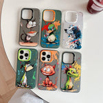 Animal Pattern Oil Painting Series PC + TPU Phone Case, For iPhone XR
