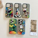Animal Pattern Oil Painting Series PC + TPU Phone Case, For iPhone X / XS