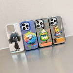 Animal Pattern Oil Painting Series PC + TPU Phone Case, For iPhone 12 mini