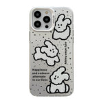 Cute Animal Pattern Series PC + TPU Phone Case, For iPhone 15 Pro Max, For iPhone 14, For iPhone 15 Pro, For iPhone 14 Pro