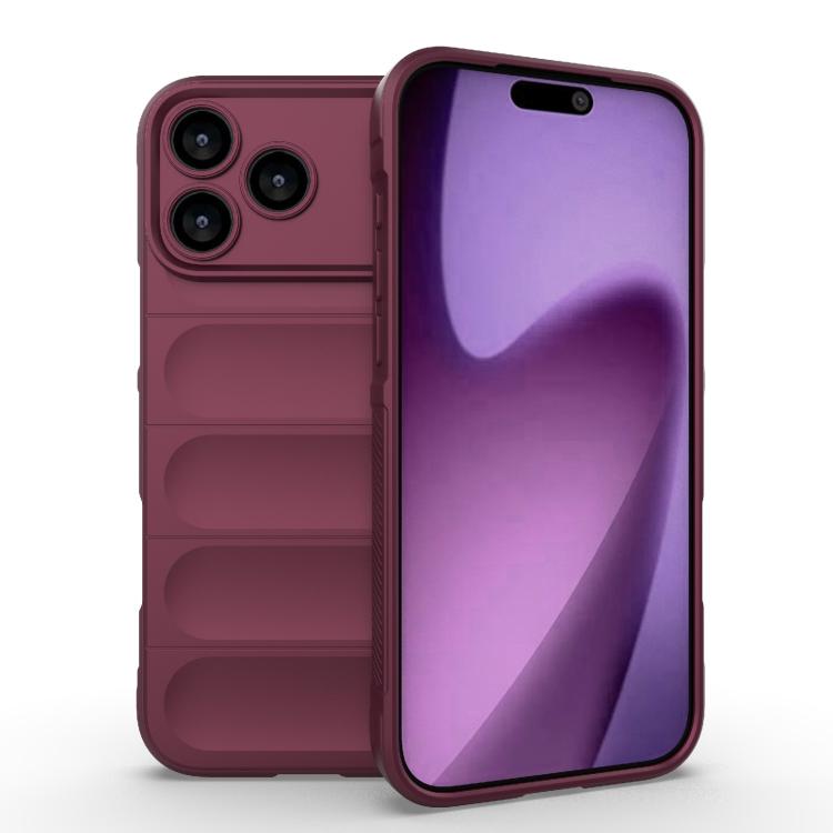 Magic Shield TPU + Flannel Phone Case, For iPhone 17e / 16e, For iPhone 17 Pro Max, For iPhone 17 Pro, For iPhone 17