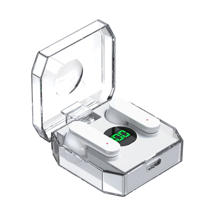K30 Transparent Capsule Digital Display Touch Control Bluetooth Earphones, K30