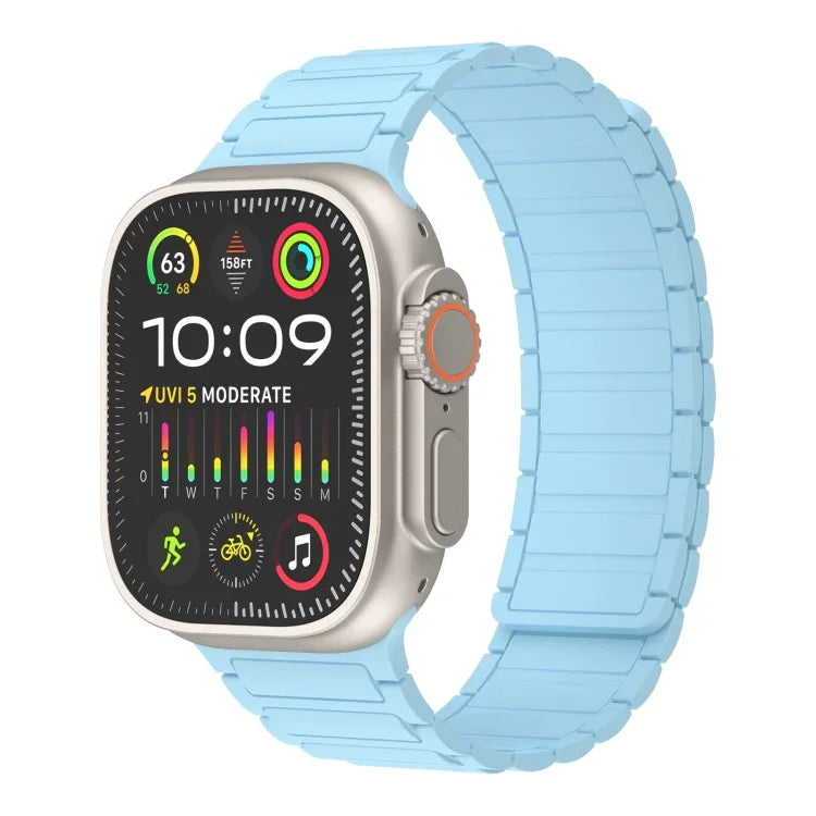 Magnetic Loop Silicone Watch Band, For Apple Watch Series 9 45mm, For Apple Watch Series 9 41mm, For Apple Watch Ultra 49mm