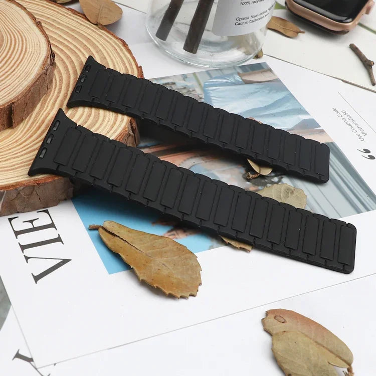 Magnetic Loop Silicone Watch Band, For Apple Watch Series 3 42mm, For Apple Watch Series 2 42mm, For Apple Watch Series 2 38mm