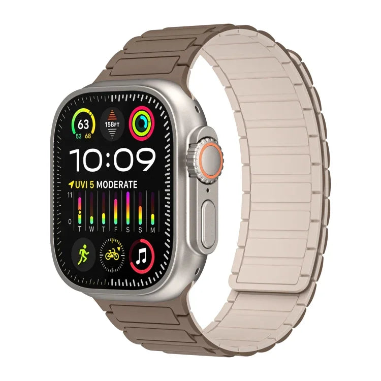 Magnetic Loop Silicone Watch Band, For Apple Watch SE 2023 44mm, For Apple Watch SE 2023 40mm, For Apple Watch Ultra 2 49mm