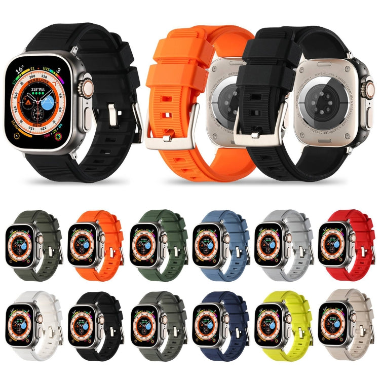 Double Ring Silicone Watch Band, For Apple Watch 3 38mm, For Apple Watch 3 42mm, For Apple Watch 2 42mm, For Apple Watch 2 38mm