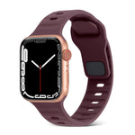 Square Buckle Stripes Silicone Watch Band, For Apple Watch SE 2023 44mm, For Apple Watch SE 2023 40mm