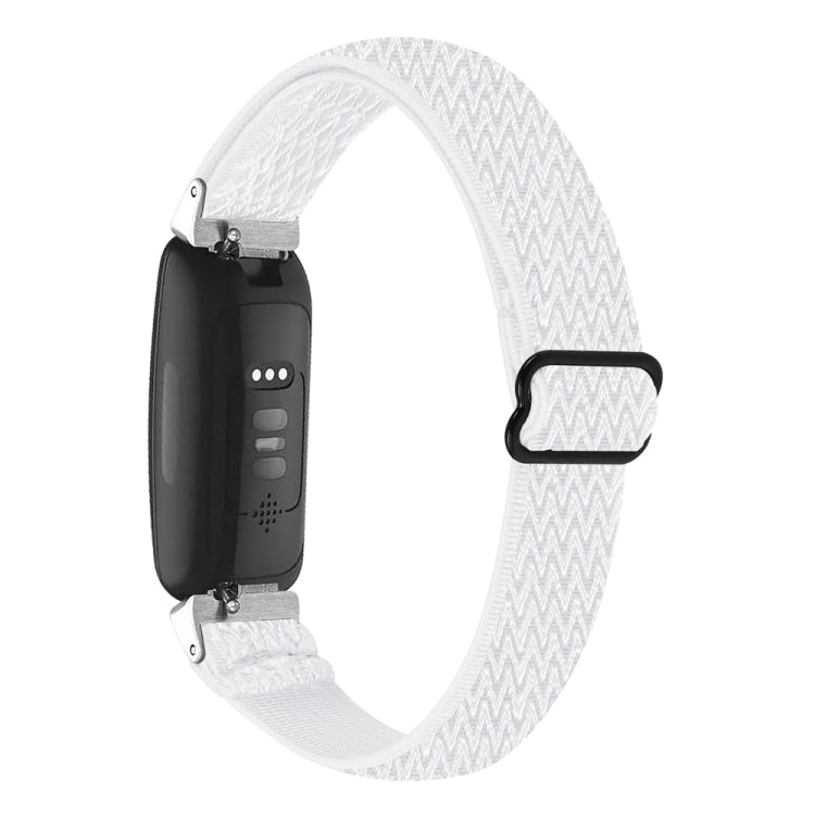 Buckle Wave Braided Nylon Watch Band, For Fitbit Inspire 3