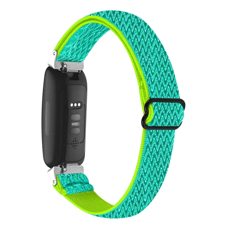 Buckle Wave Braided Nylon Watch Band, For Fitbit Inspire 3