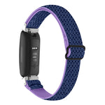 Buckle Wave Braided Nylon Watch Band, For Fitbit Inspire 3