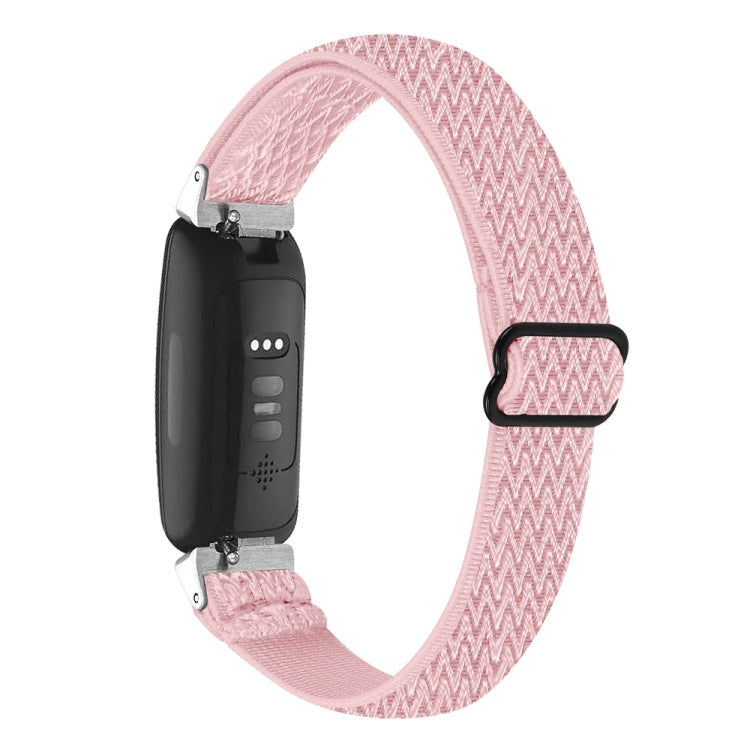 Buckle Wave Braided Nylon Watch Band, For Fitbit Inspire 3