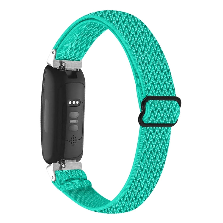Buckle Wave Braided Nylon Watch Band, For Fitbit Inspire 3