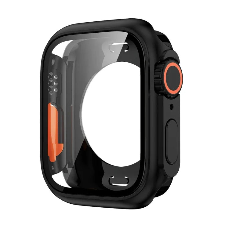 Change to Ultra 49mm All-Inclusive Film Hybrid PC Watch Case, For Apple Watch Series 6 / 5 / 4 / SE 44mm, For Apple Watch Series 6 / 5 / 4 / SE 40mm, For Apple Watch Series 9 / 8 / 7 45mm, For Apple Watch Series 9 / 8 / 7 41mm
