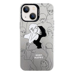 Electroplated Silver Series PC Protective Phone Case, For iPhone 13 Pro, For iPhone 13