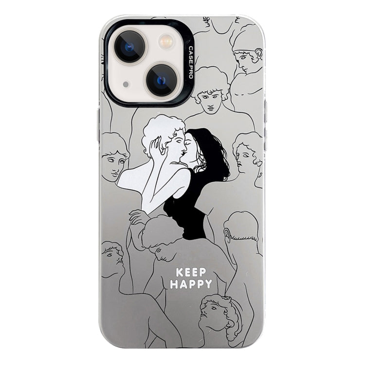 Electroplated Silver Series PC Protective Phone Case, For iPhone 14, For iPhone 14 Pro