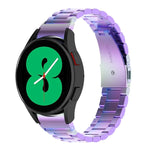 Three Bead Stainless Steel Watch Band, For Samsung Galaxy Watch 6 / 6 Classic