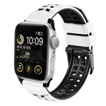 Twill Dual-row Buckle Silicone Watch Band, For Apple Watch Series 2 38mm