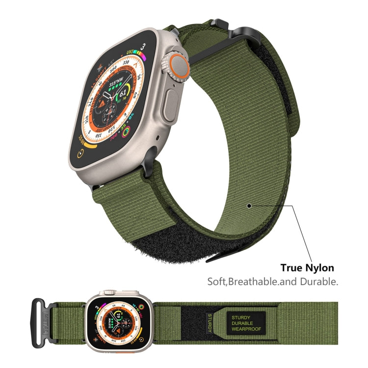 AW Nylon Two-Section Watch Band, For Apple Watch Series 10 46mm, For Apple Watch Series 10 42mm, For Apple Watch SE 2023 44mm, For Apple Watch SE 2023 40mm, For Apple Watch Ultra 2 49mm, For Apple Watch Series 9 45mm, For Apple Watch Series 9 41mm     ...