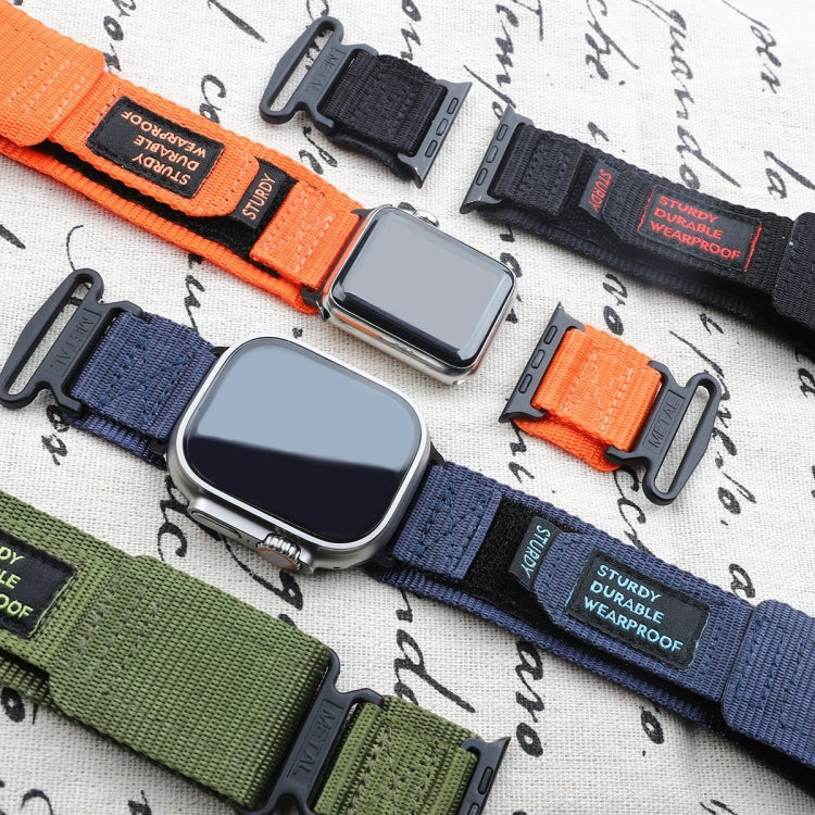 AW Nylon Two-Section Watch Band, For Apple Watch Series 10 46mm, For Apple Watch Series 10 42mm, For Apple Watch SE 2023 44mm, For Apple Watch SE 2023 40mm, For Apple Watch Ultra 2 49mm, For Apple Watch Series 9 45mm, For Apple Watch Series 9 41mm     ...