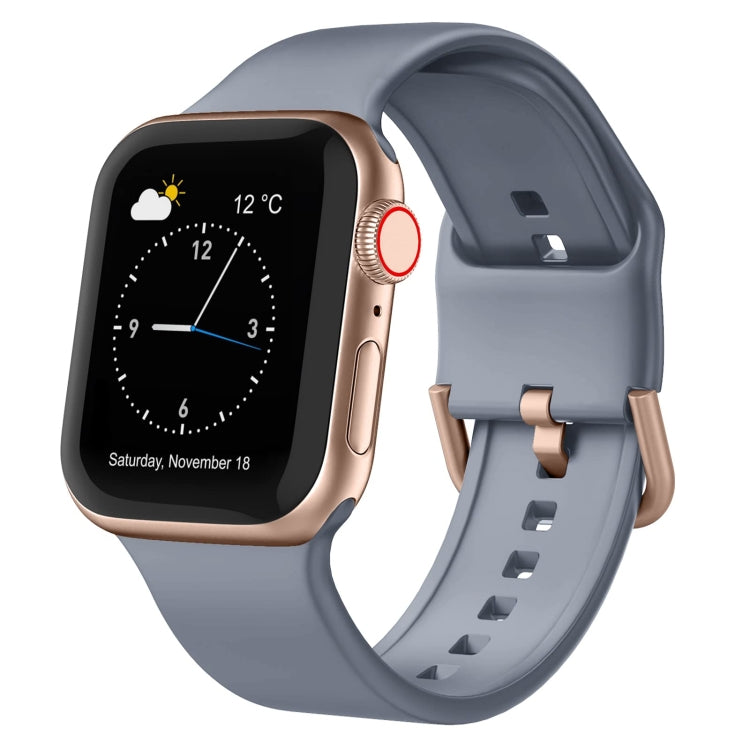Pin Buckle Silicone Watch Band, For Apple Watch Series 8 41mm