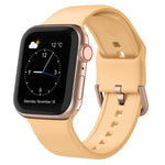 Pin Buckle Silicone Watch Band, For Apple Watch Series 7 41mm