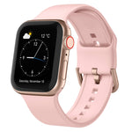 Pin Buckle Silicone Watch Band, For Apple Watch Series 7 45mm