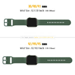 Pin Buckle Silicone Watch Band, For Apple Watch Series 6 40mm