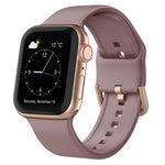 Pin Buckle Silicone Watch Band, For Apple Watch Series 6 40mm