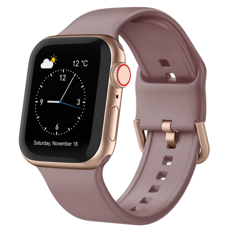Pin Buckle Silicone Watch Band, For Apple Watch Series 6 44mm
