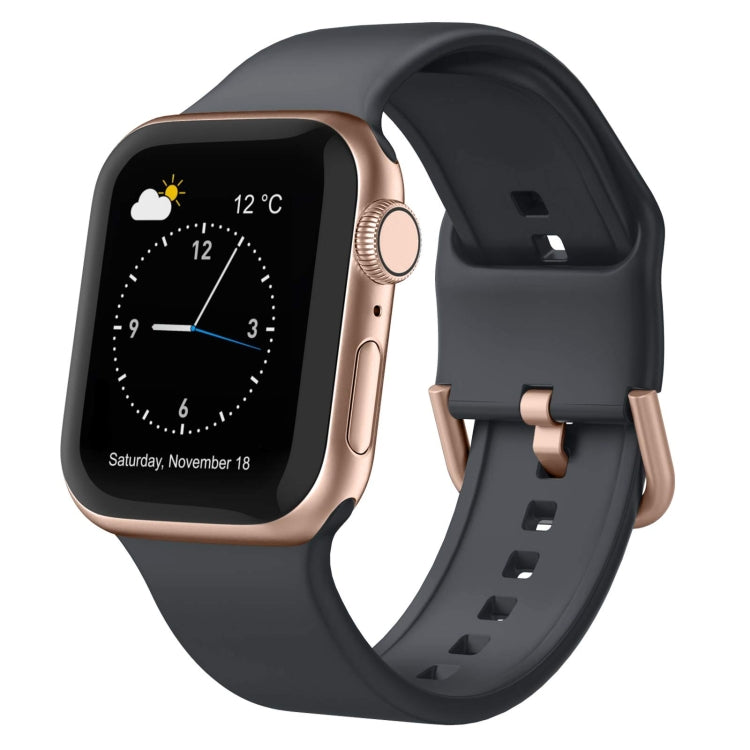 Pin Buckle Silicone Watch Band, For Apple Watch Series 5 44mm
