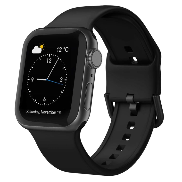 Pin Buckle Silicone Watch Band, For Apple Watch Series 5 40mm