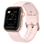 Pin Buckle Silicone Watch Band, For Apple Watch Series 4 44mm