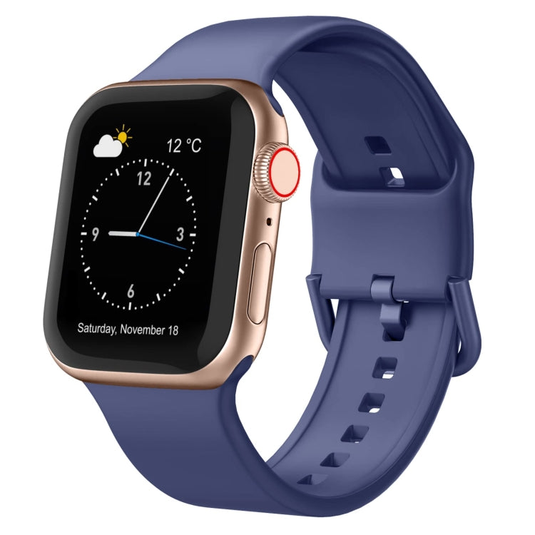 Pin Buckle Silicone Watch Band, For Apple Watch Series 4 40mm