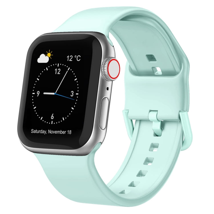 Pin Buckle Silicone Watch Band, For Apple Watch Series 3 38mm