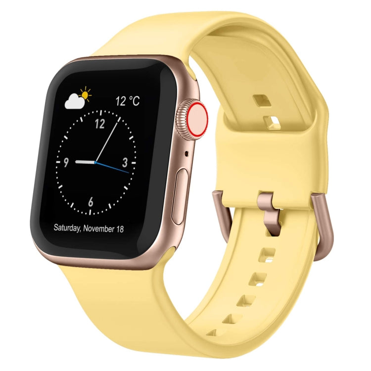 Pin Buckle Silicone Watch Band, For Apple Watch Series 3 38mm