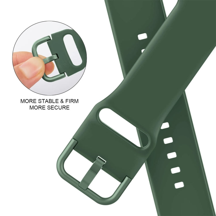 Pin Buckle Silicone Watch Band, For Apple Watch Series 3 42mm