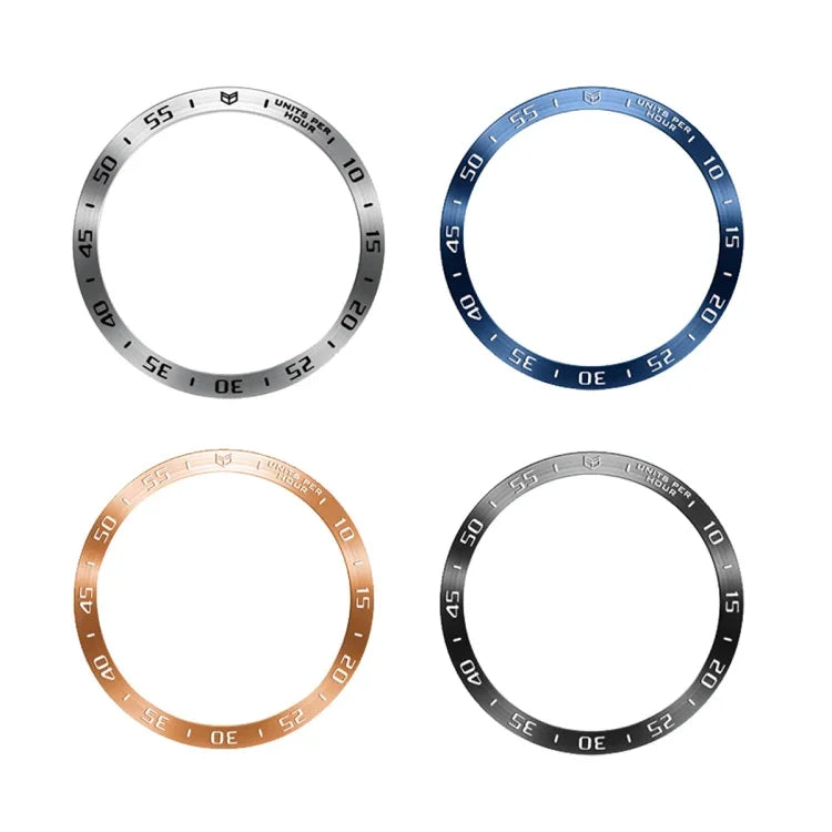 A Style Smart Watch Steel Ring Protective Frame, For Samsung Galaxy Watch6 Classic 47mm, For Samsung Galaxy Watch6 Classic 43mm
