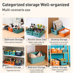 5pcs Desktop Snack Storage Basket Kitchen Portable Storage Basket Sundries Box, 30.5x20.5x12 cm
