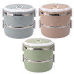 Stainless Steel Insulation Container Lunch Box Food Bento Box, Single-Layer 0.7L, Dual-Layer 1.4L, 3-Layer 2.1L, 4-Layer 2.8L