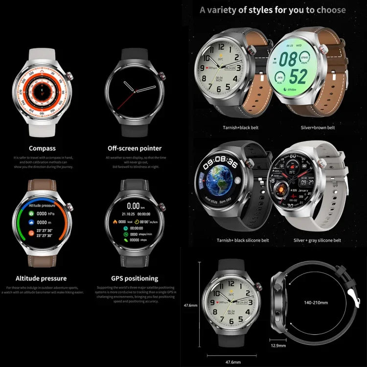 G4 Smart Bracelet 1.53 inch Smart Watch, Support Bluetooth Call / NFC / Heart Rate