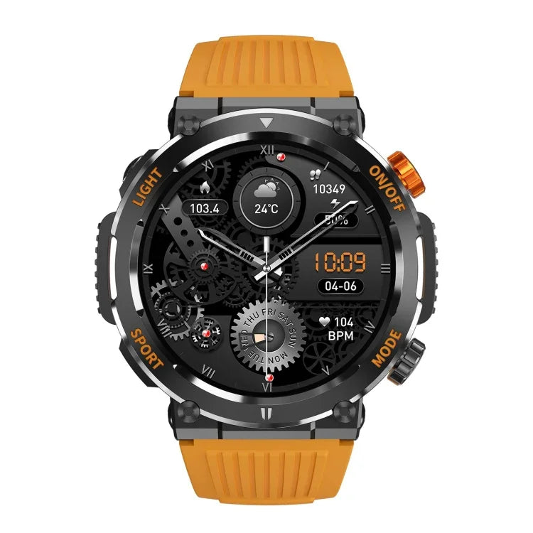 HT17 1.46 inch Round Screen Bluetooth Smart Watch, Support Health Monitoring & 100+ Sports Modes
