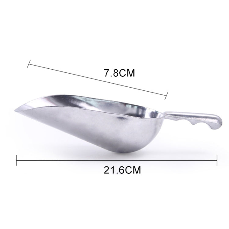 2 PCS Stainless Steel Multifunctional Shovel Aluminum Alloy Ice Shovel Food Tea Shovel Tea Spoon, M