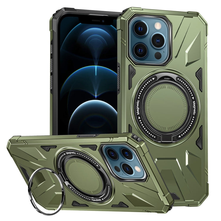 MagSafe Magnetic Shockproof Phone Case with Ring Holder, For iPhone 12/12 Pro, For iPhone 12 Pro Max, For iPhone 11
