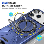 MagSafe Magnetic Shockproof Phone Case with Ring Holder, For iPhone 17 Pro Max, For iPhone 17 Pro, For iPhone 17, For iPhone Air, For iPhone 16 Pro Max, For iPhone 16 Pro