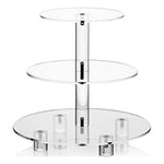 YX062 3 Tier Acrylic Circular Cupcake Stand, YX062