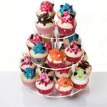 YX062 3 Tier Acrylic Circular Cupcake Stand, YX062