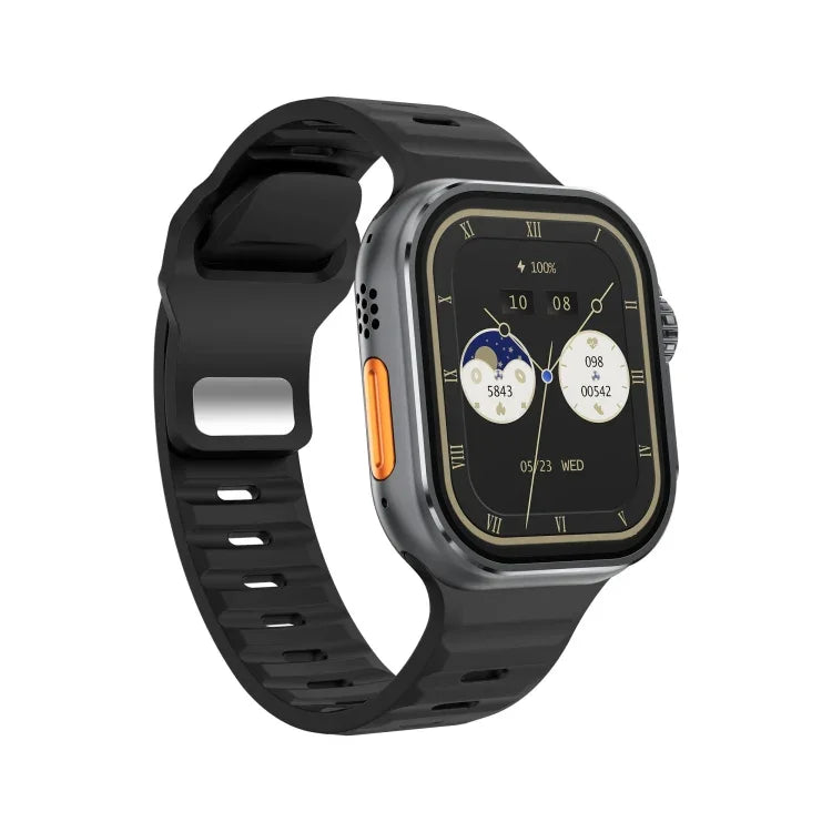 iW9 Ultra 2.04 inch Screen Smart Call Watch, BT Call / Heart Rate / Blood Pressure / Blood Oxygen